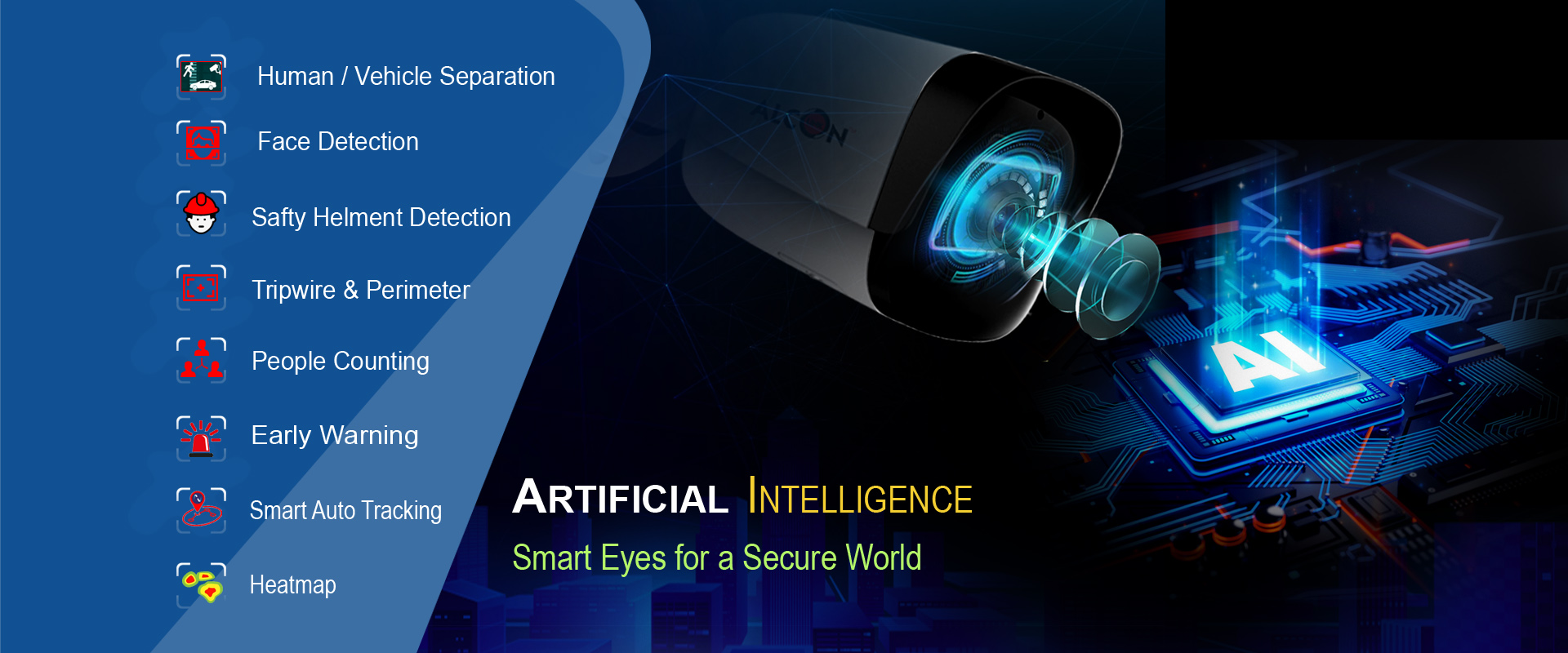 Alcon Link Network Camera and NVR for Security Surveillance System